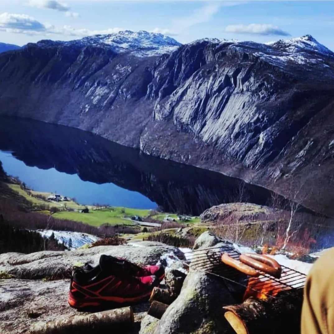 Hytte Ved Preikestolen Forsand Esterno foto
