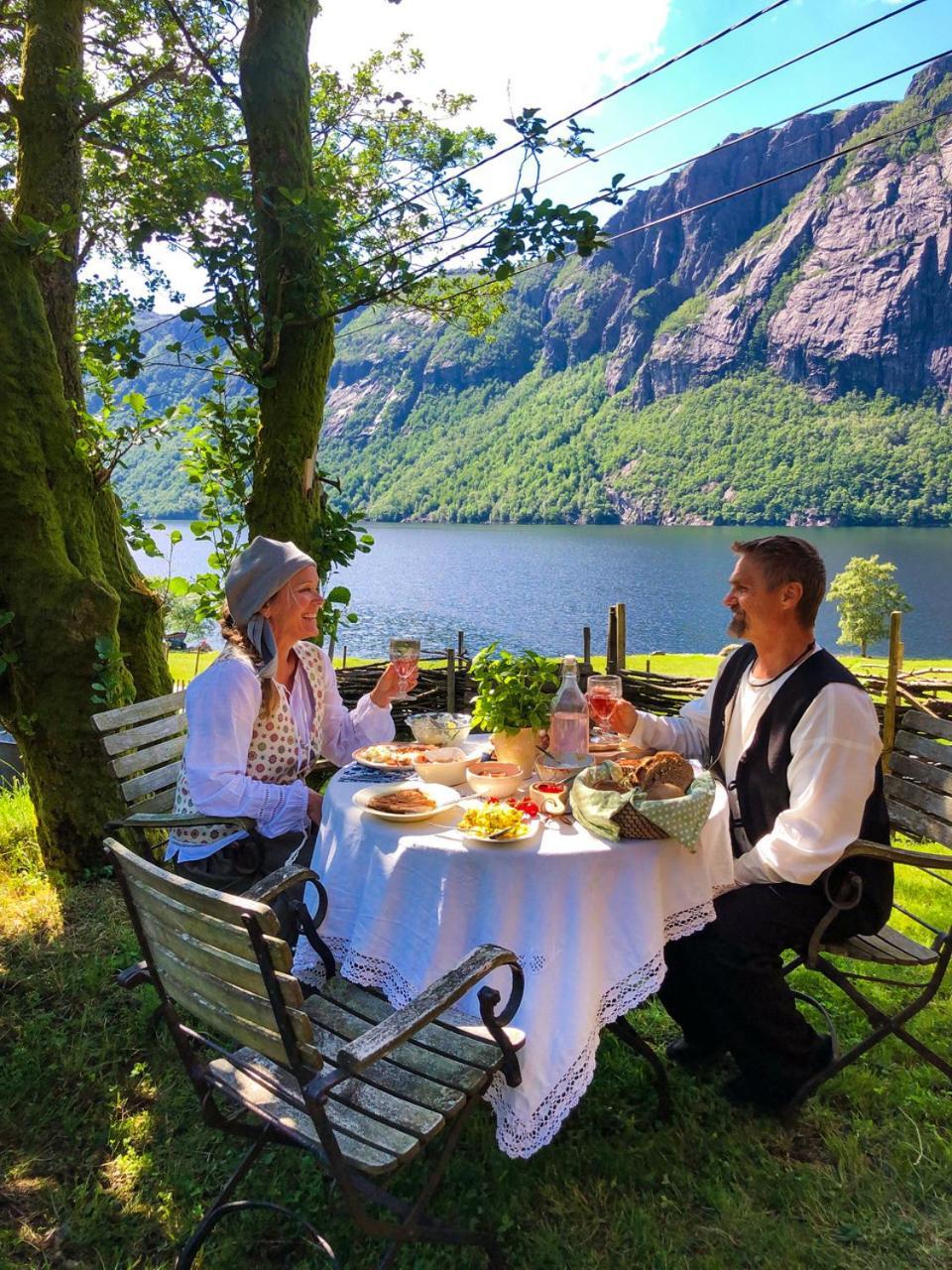 Hytte Ved Preikestolen Forsand Esterno foto